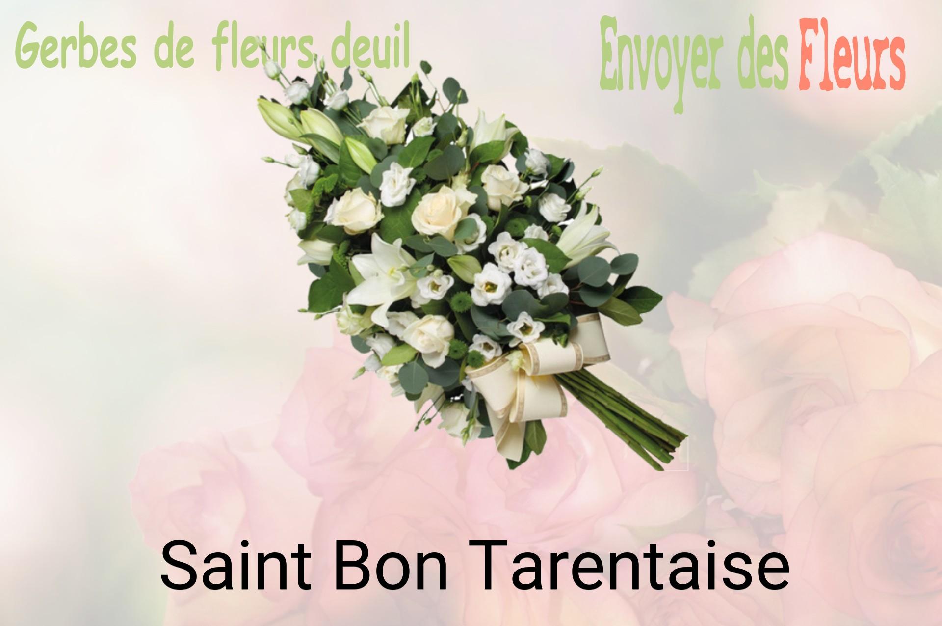 Gerbe de fleurs de deuil livrée à Saint-Bon-Tarentaise